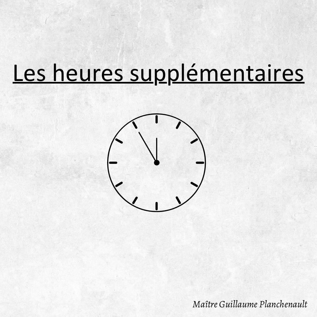 Les heures supplémentaires