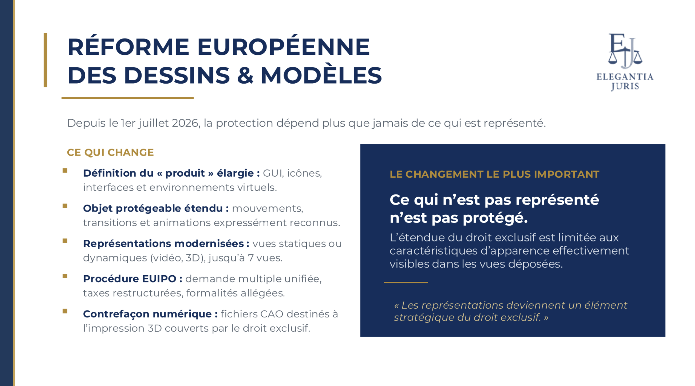 Réforme européenne des dessins et modèles