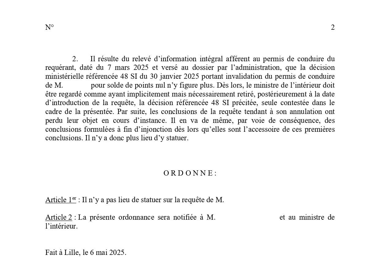 Permis annulé « à tort » : un point oublié, un permis sauvé !