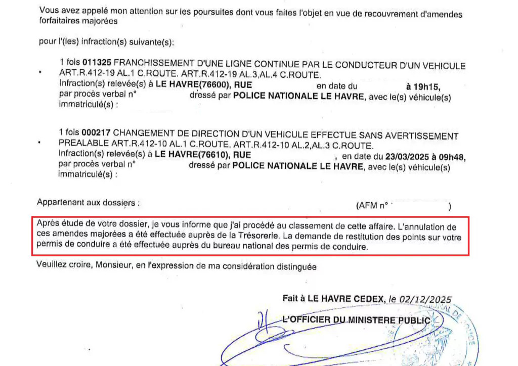 6 points envolés… puis récupérés !