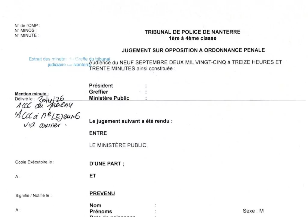 Deux PV à la volée, 6 points en jeu : comment j’ai sauvé le permis de mon client au tribunal de Nanterre