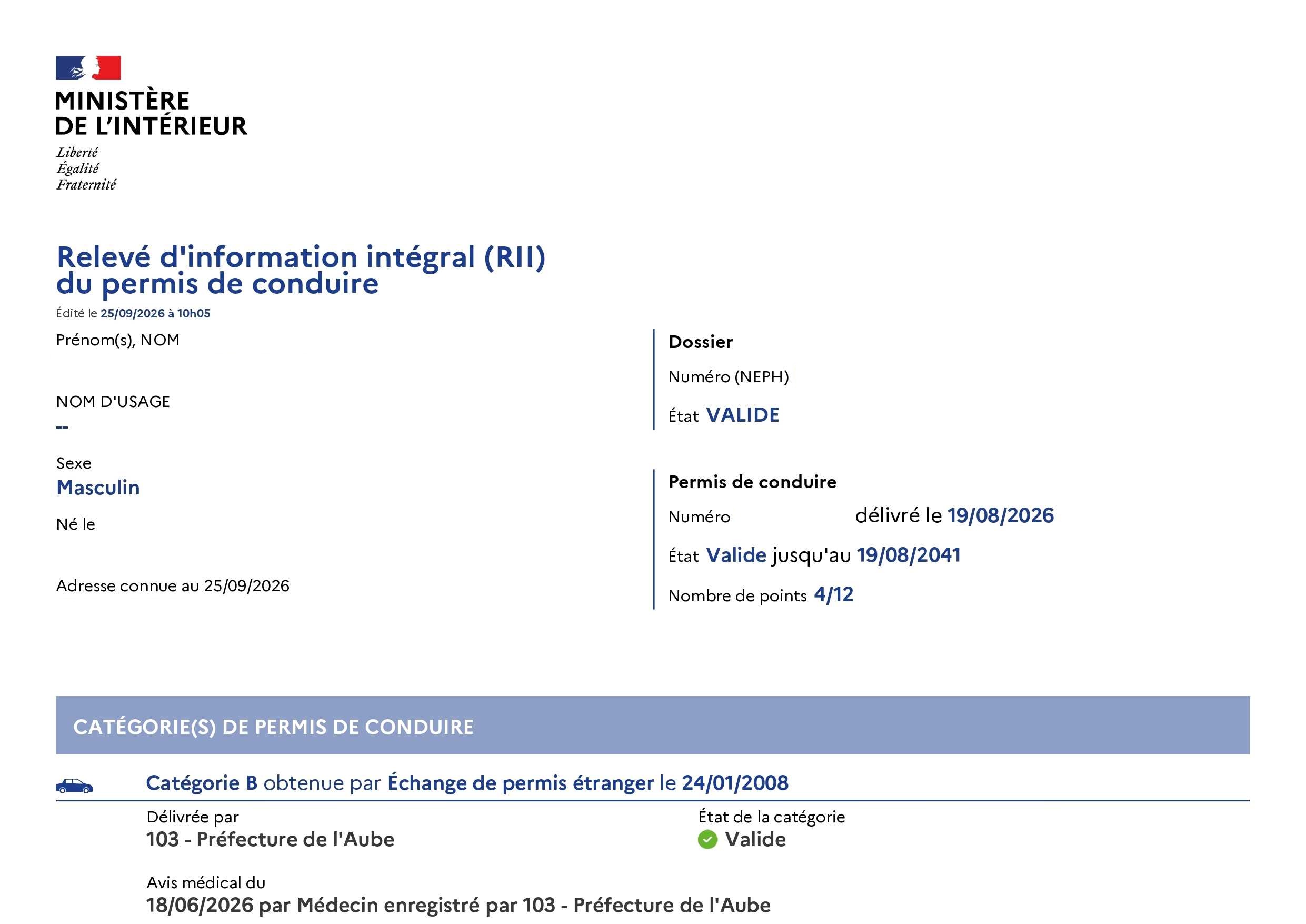 Lettre 48SI après un stage : permis revalidé après un recours au tribunal administratif de Châlons-en-Champagne