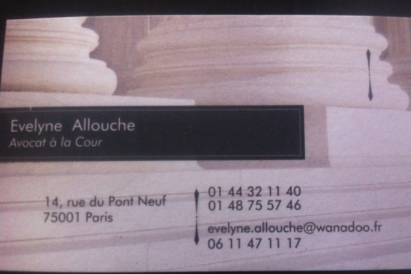 Photo ALLOUCHE Evelyne